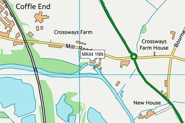 MK44 1NN map - OS VectorMap District (Ordnance Survey) MK44 1NN map - OS VectorMap District (Ordnance Survey)