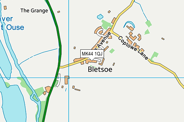 MK44 1QJ map - OS VectorMap District (Ordnance Survey) MK44 1QJ map - OS VectorMap District (Ordnance Survey)