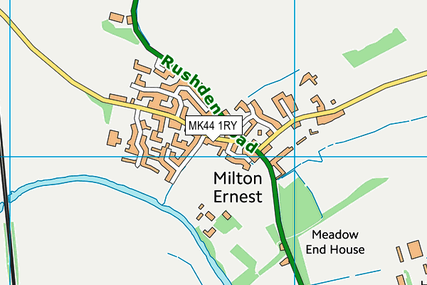 MK44 1RY map - OS VectorMap District (Ordnance Survey)