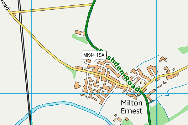 MK44 1SA map - OS VectorMap District (Ordnance Survey) MK44 1SA map - OS VectorMap District (Ordnance Survey)