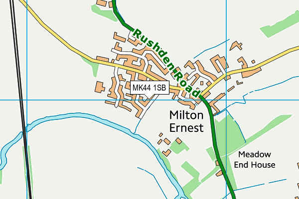 MK44 1SB map - OS VectorMap District (Ordnance Survey)