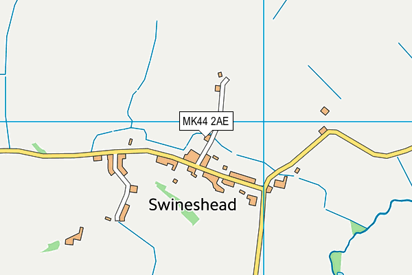 MK44 2AE map - OS VectorMap District (Ordnance Survey) MK44 2AE map - OS VectorMap District (Ordnance Survey)