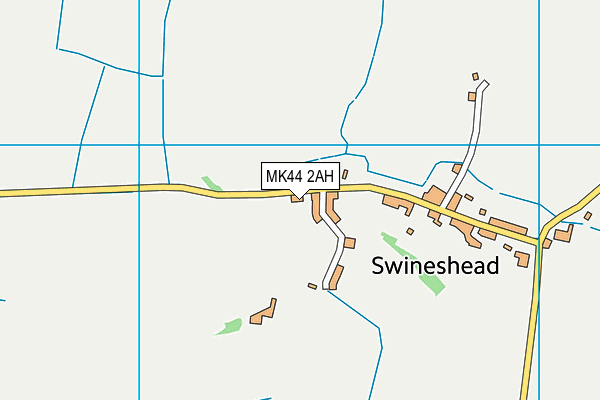 MK44 2AH map - OS VectorMap District (Ordnance Survey) MK44 2AH map - OS VectorMap District (Ordnance Survey)
