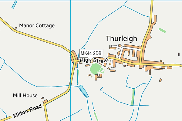 MK44 2DB map - OS VectorMap District (Ordnance Survey)