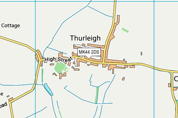 MK44 2DS map - OS VectorMap District (Ordnance Survey)