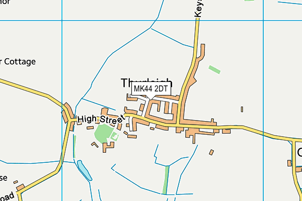 MK44 2DT map - OS VectorMap District (Ordnance Survey)