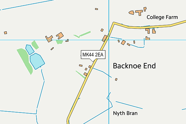 MK44 2EA map - OS VectorMap District (Ordnance Survey) MK44 2EA map - OS VectorMap District (Ordnance Survey)