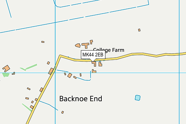 MK44 2EB map - OS VectorMap District (Ordnance Survey) MK44 2EB map - OS VectorMap District (Ordnance Survey)