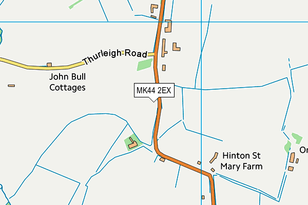 MK44 2EX map - OS VectorMap District (Ordnance Survey) MK44 2EX map - OS VectorMap District (Ordnance Survey)