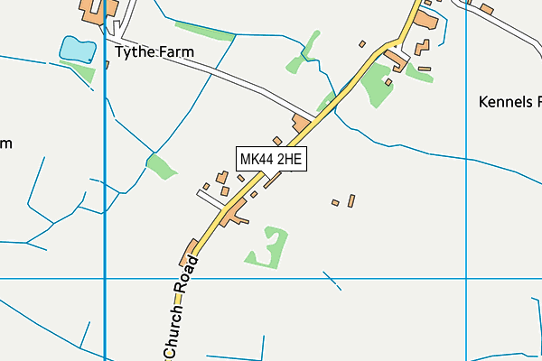 MK44 2HE map - OS VectorMap District (Ordnance Survey) MK44 2HE map - OS VectorMap District (Ordnance Survey)