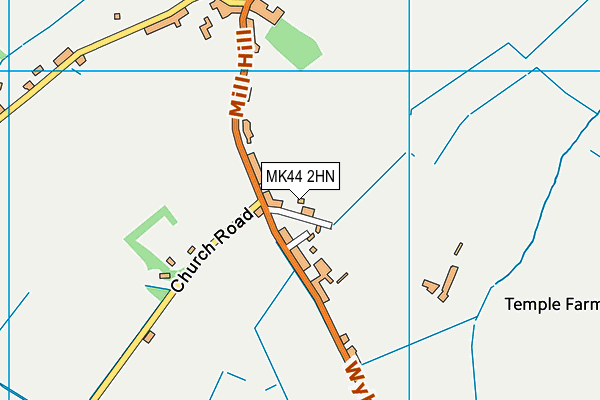 MK44 2HN map - OS VectorMap District (Ordnance Survey)