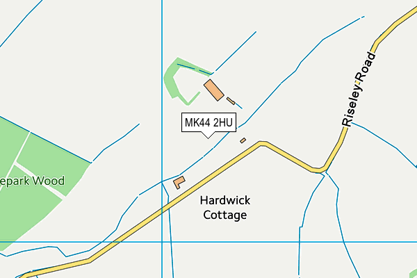 MK44 2HU map - OS VectorMap District (Ordnance Survey) MK44 2HU map - OS VectorMap District (Ordnance Survey)