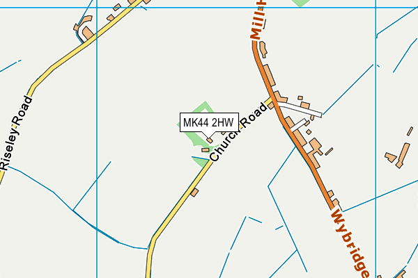 MK44 2HW map - OS VectorMap District (Ordnance Survey) MK44 2HW map - OS VectorMap District (Ordnance Survey)