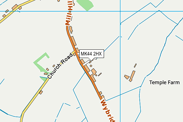 MK44 2HX map - OS VectorMap District (Ordnance Survey) MK44 2HX map - OS VectorMap District (Ordnance Survey)
