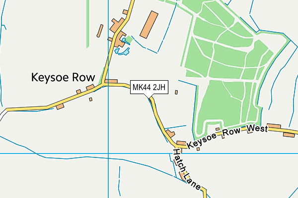 MK44 2JH map - OS VectorMap District (Ordnance Survey)