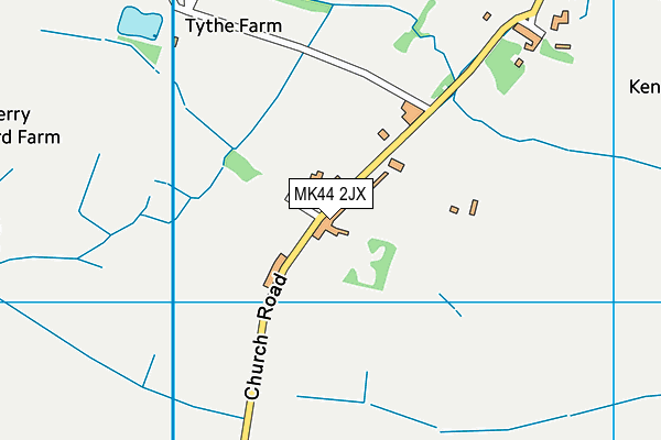 MK44 2JX map - OS VectorMap District (Ordnance Survey) MK44 2JX map - OS VectorMap District (Ordnance Survey)