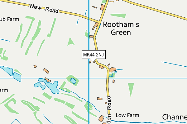 MK44 2NJ map - OS VectorMap District (Ordnance Survey) MK44 2NJ map - OS VectorMap District (Ordnance Survey)