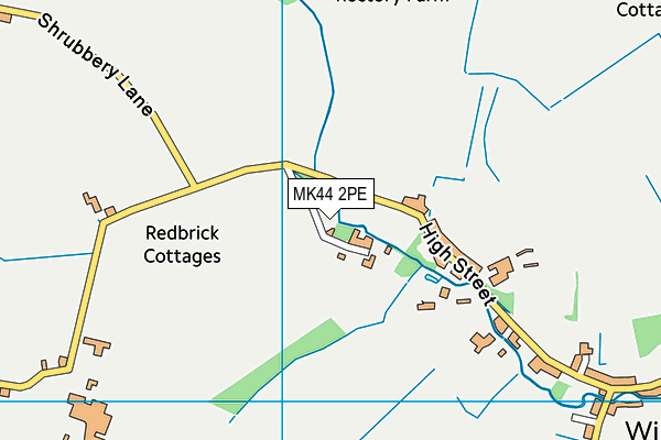 MK44 2PE map - OS VectorMap District (Ordnance Survey) MK44 2PE map - OS VectorMap District (Ordnance Survey)