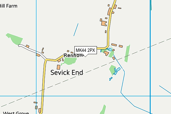 MK44 2PX map - OS VectorMap District (Ordnance Survey) MK44 2PX map - OS VectorMap District (Ordnance Survey)