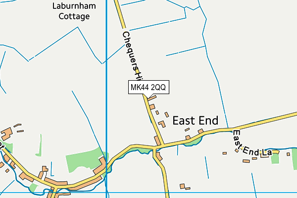 MK44 2QQ map - OS VectorMap District (Ordnance Survey)