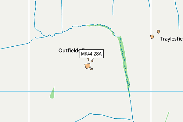 MK44 2SA map - OS VectorMap District (Ordnance Survey) MK44 2SA map - OS VectorMap District (Ordnance Survey)