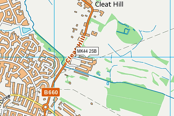 MK44 2SB map - OS VectorMap District (Ordnance Survey) MK44 2SB map - OS VectorMap District (Ordnance Survey)