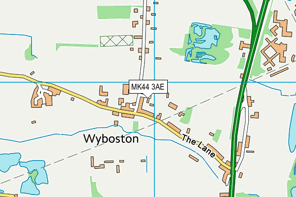 MK44 3AE map - OS VectorMap District (Ordnance Survey) MK44 3AE map - OS VectorMap District (Ordnance Survey)