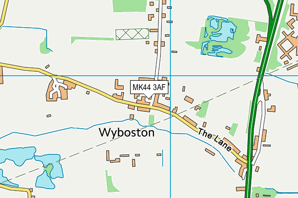 MK44 3AF map - OS VectorMap District (Ordnance Survey) MK44 3AF map - OS VectorMap District (Ordnance Survey)