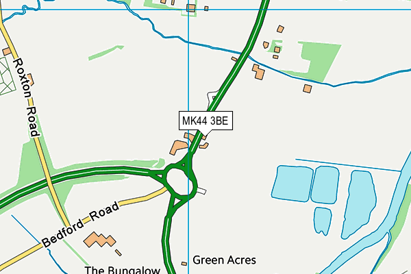 MK44 3BE map - OS VectorMap District (Ordnance Survey) MK44 3BE map - OS VectorMap District (Ordnance Survey)