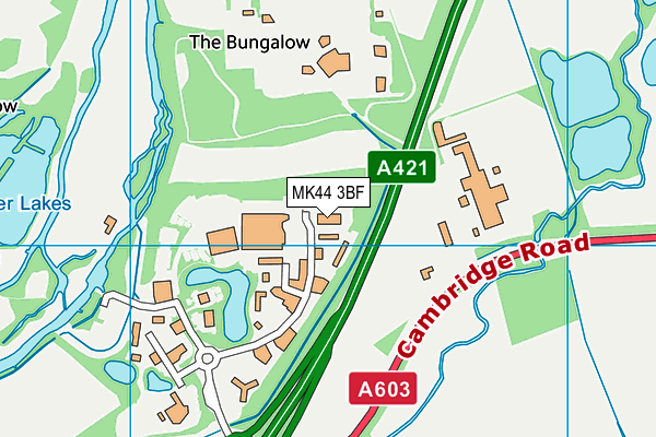 MK44 3BF map - OS VectorMap District (Ordnance Survey) MK44 3BF map - OS VectorMap District (Ordnance Survey)