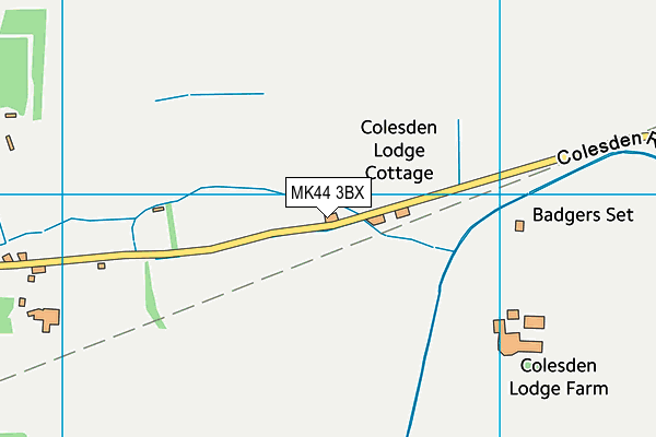 MK44 3BX map - OS VectorMap District (Ordnance Survey) MK44 3BX map - OS VectorMap District (Ordnance Survey)