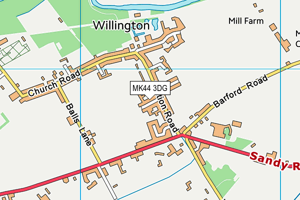 MK44 3DG map - OS VectorMap District (Ordnance Survey) MK44 3DG map - OS VectorMap District (Ordnance Survey)