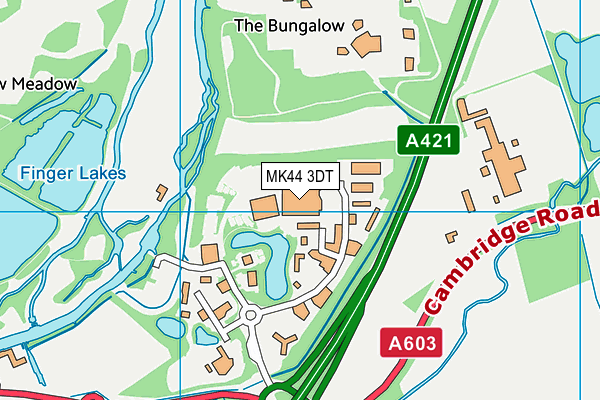 MK44 3DT map - OS VectorMap District (Ordnance Survey) MK44 3DT map - OS VectorMap District (Ordnance Survey)