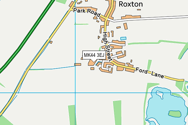 MK44 3EJ map - OS VectorMap District (Ordnance Survey)