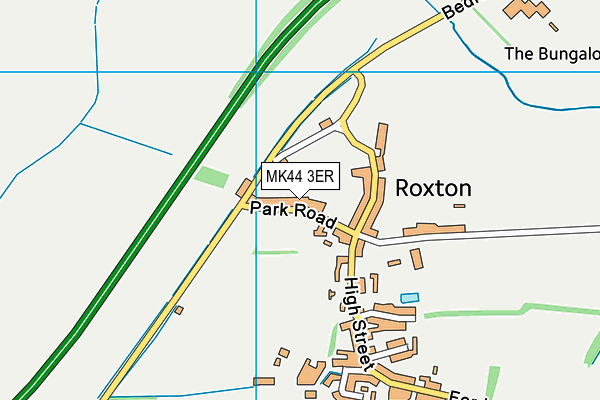MK44 3ER map - OS VectorMap District (Ordnance Survey)
