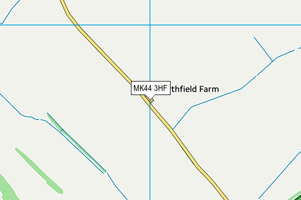 MK44 3HF map - OS VectorMap District (Ordnance Survey)