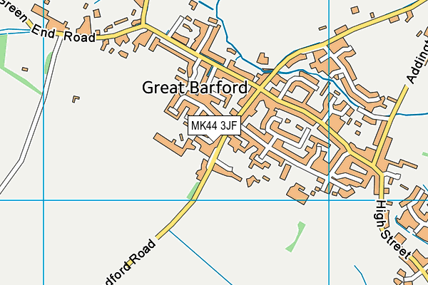 MK44 3JF map - OS VectorMap District (Ordnance Survey) MK44 3JF map - OS VectorMap District (Ordnance Survey)
