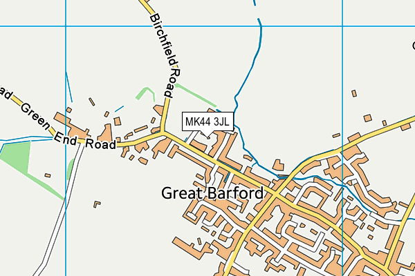 MK44 3JL map - OS VectorMap District (Ordnance Survey) MK44 3JL map - OS VectorMap District (Ordnance Survey)