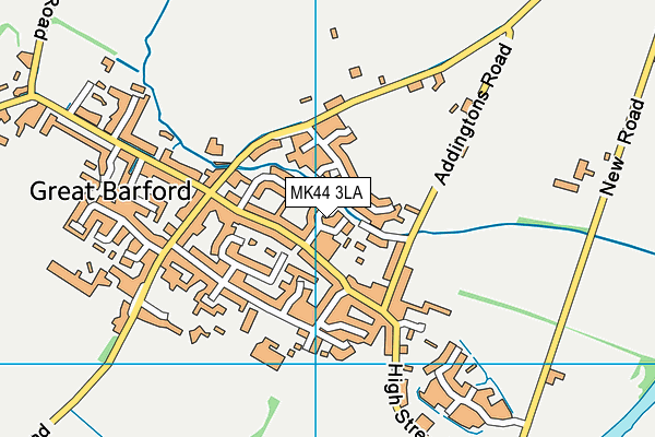 MK44 3LA map - OS VectorMap District (Ordnance Survey) MK44 3LA map - OS VectorMap District (Ordnance Survey)
