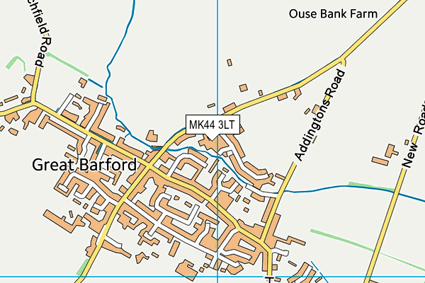 MK44 3LT map - OS VectorMap District (Ordnance Survey) MK44 3LT map - OS VectorMap District (Ordnance Survey)