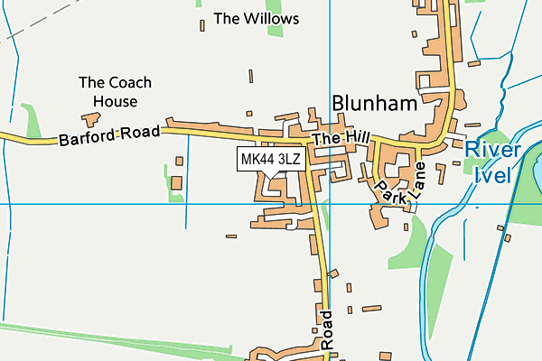 MK44 3LZ map - OS VectorMap District (Ordnance Survey) MK44 3LZ map - OS VectorMap District (Ordnance Survey)