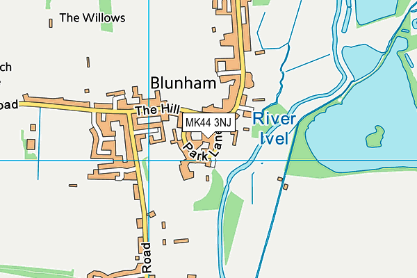 MK44 3NJ map - OS VectorMap District (Ordnance Survey) MK44 3NJ map - OS VectorMap District (Ordnance Survey)