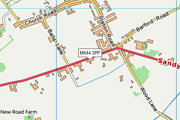 MK44 3PP map - OS VectorMap District (Ordnance Survey) MK44 3PP map - OS VectorMap District (Ordnance Survey)
