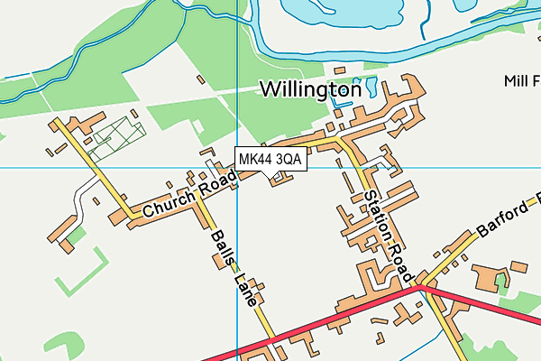 MK44 3QA map - OS VectorMap District (Ordnance Survey) MK44 3QA map - OS VectorMap District (Ordnance Survey)