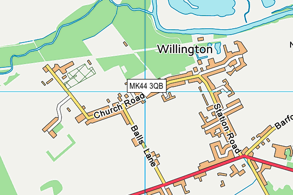 MK44 3QB map - OS VectorMap District (Ordnance Survey) MK44 3QB map - OS VectorMap District (Ordnance Survey)