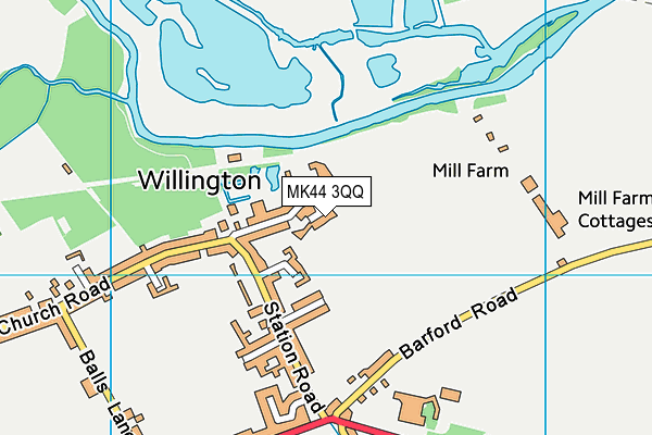 MK44 3QQ map - OS VectorMap District (Ordnance Survey) MK44 3QQ map - OS VectorMap District (Ordnance Survey)