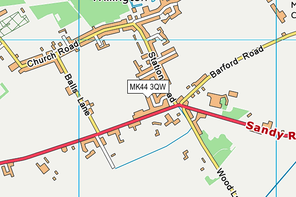 MK44 3QW map - OS VectorMap District (Ordnance Survey) MK44 3QW map - OS VectorMap District (Ordnance Survey)