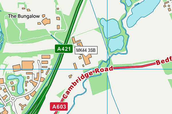 MK44 3SB map - OS VectorMap District (Ordnance Survey) MK44 3SB map - OS VectorMap District (Ordnance Survey)