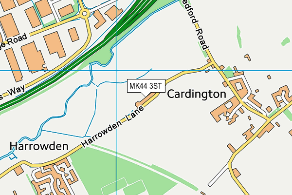 MK44 3ST map - OS VectorMap District (Ordnance Survey) MK44 3ST map - OS VectorMap District (Ordnance Survey)