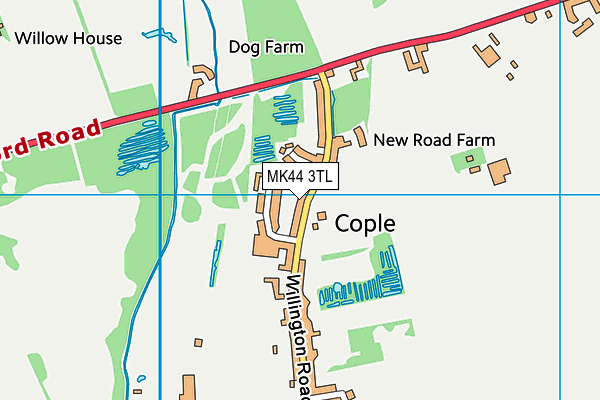 MK44 3TL map - OS VectorMap District (Ordnance Survey)